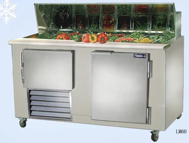 Leader LM60 - 60" Refrigerated Sandwich / Salad Prep Table