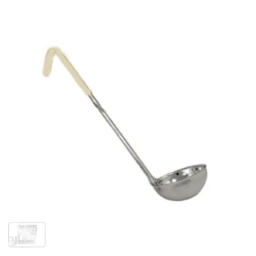 Update International LOC-30 - 3 Oz - Ladle w/Ivory PVC Handle