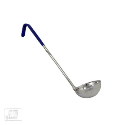 Update International LOC-80 - 8 Oz - Ladle w/Blue PVC Handle