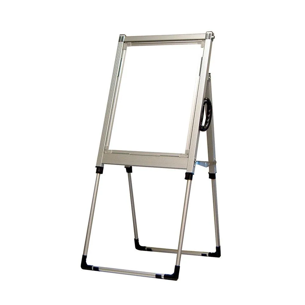 Universal L220 - Luxor Single-Sided Whiteboard w/ Aluminum Frame - Stand - Adjustable 31" - 47"