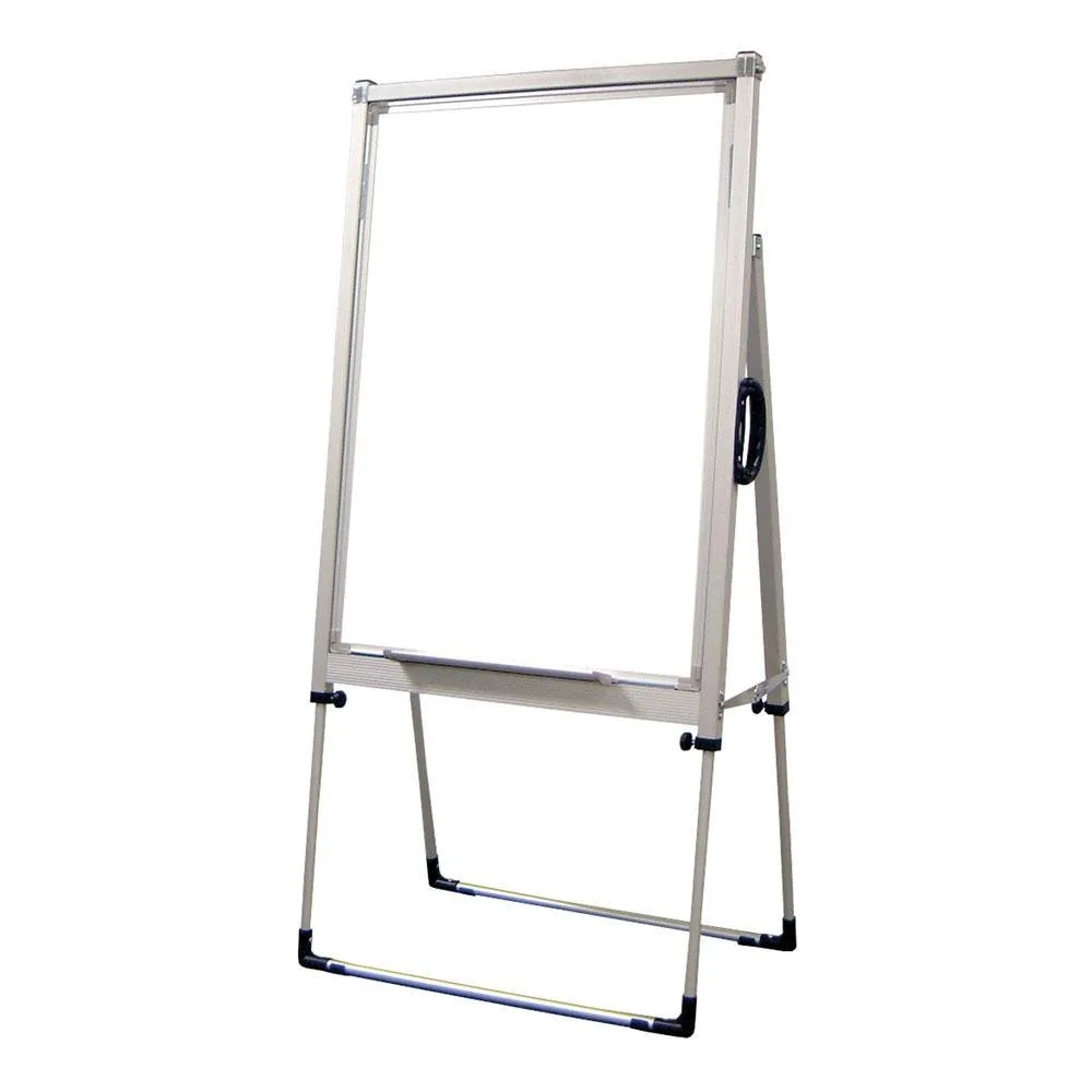 Luxor L240 - Single-Sided Whiteboard w/ Aluminum Frame - Adjustable