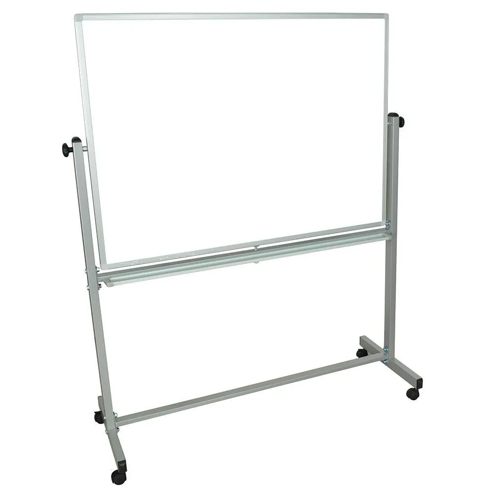 Luxor MB4836WW - 48" x 36" Double Sided Magnetic Whiteboard - Stand