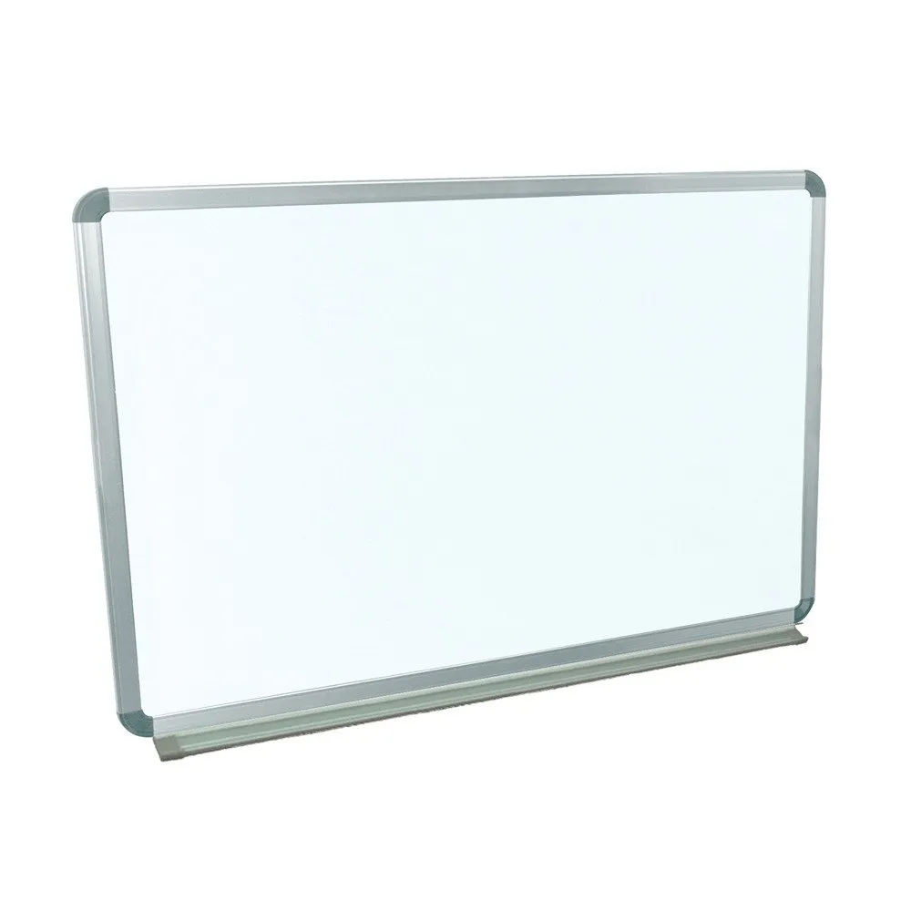 Luxor WB3624W - Wall-Mounted Magnetic Whiteboard w/ Aluminum Frame