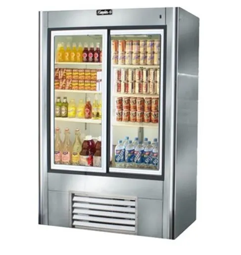 38 Inch Glass Sliding Reach In Refrigerator