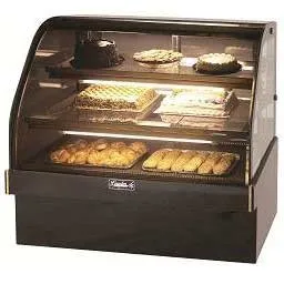 Leader MCB48-D - 48" Curved Glass Dry Bakery Display Case - Marble