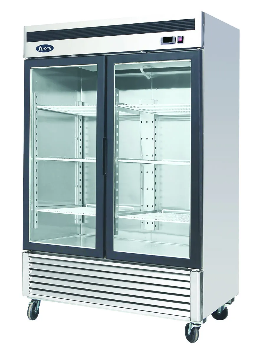 Atosa MCF8707 - 54" Glass Door Refrigerator - 2 Doors