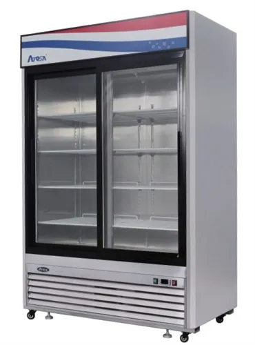 Atosa MCF8709 - 54" Glass Door Refrigerator - 2 Sliding Doors