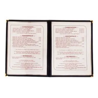 Update International MCV-2RD - 9.25" x 12" Double Fold Red Menu Cover