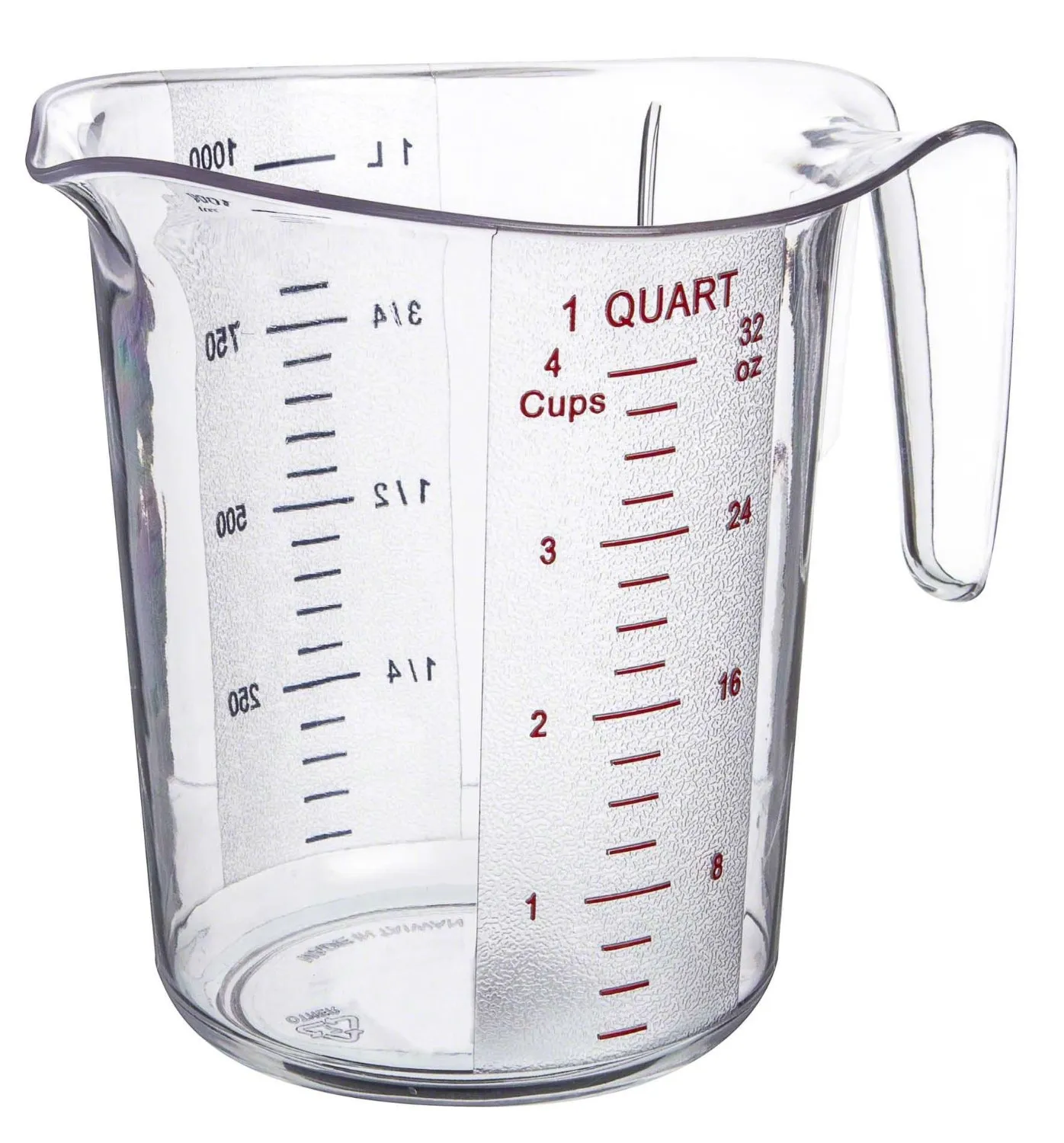 Update International MEA-100PC - 6" x 4.63" x 6.38" - Plastic - Measuring Cup