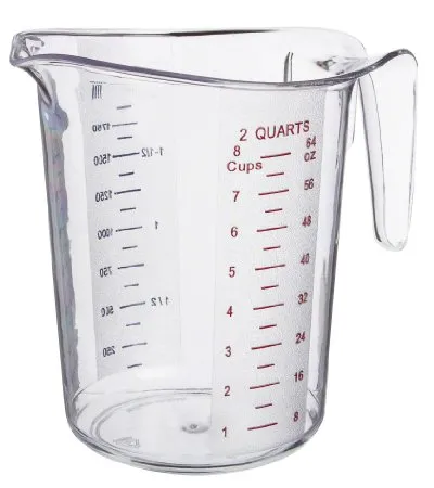 Update International MEA-200PC - 5.88" x 7.75" x 7.75" - Plastic - Measuring Cup