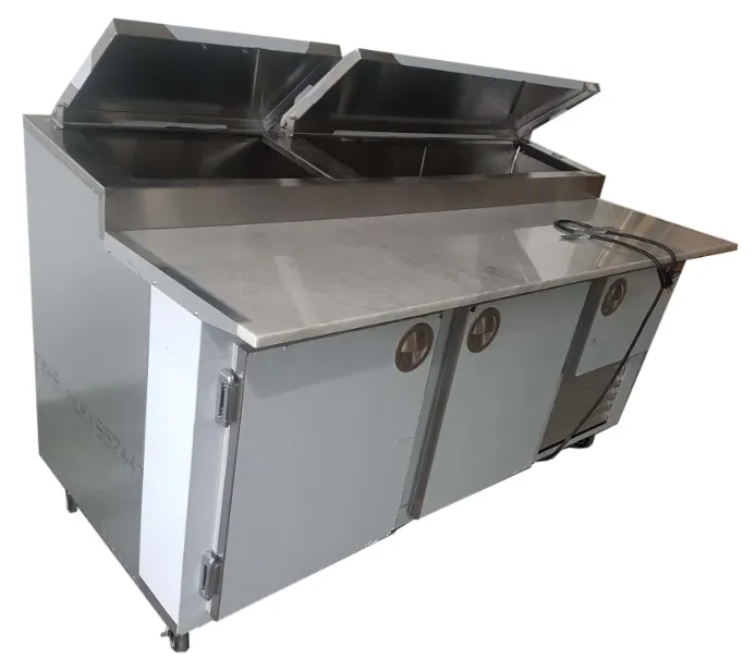 Universal Coolers MPP-6 - 72" Pizza Prep Table - Marble Top