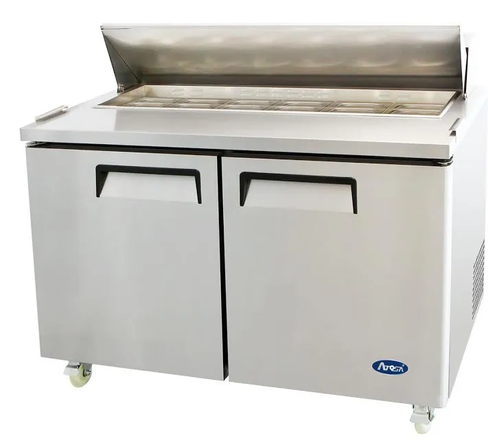 Atosa MSF8303 - 60" Refrigerated Salad / Sandwich Prep Table - 2 Doors