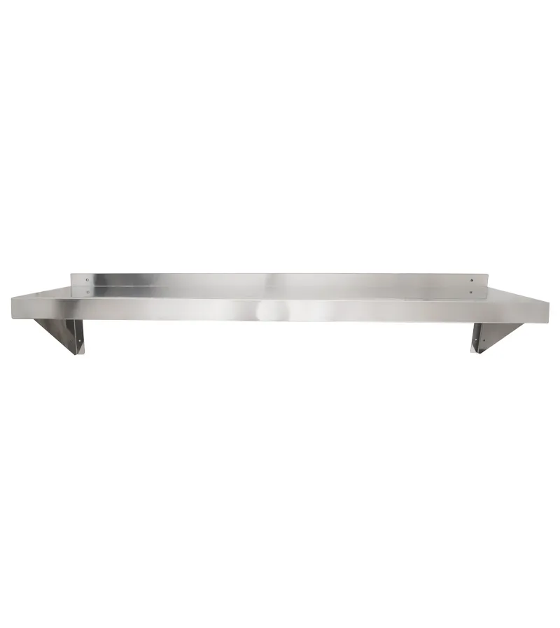 Universal 18 Gauge Stainless Steel 14" x 48" Solid Wall Shelf