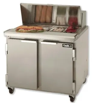 Leader ESLM36 - Two Door 36" Refrigerated Sandwich Prep Table - NSF Certified