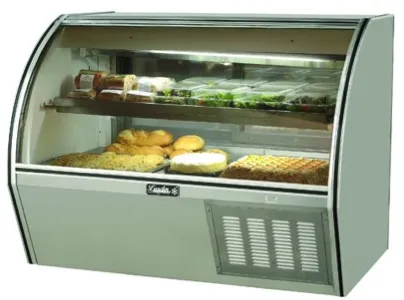 Leader NRCD72SC - 72" Curved Glass Deli Display Case - Counter Height