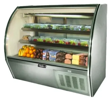 Leader NRHD60SC - 60" Curved Glass Deli Display Case - High Volume