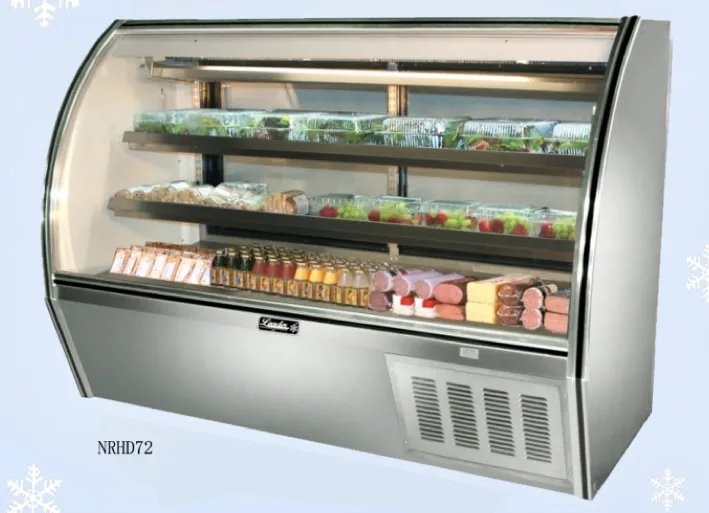 Leader NRHD72SC - 72" Curved Glass Deli Display Case - High Volume