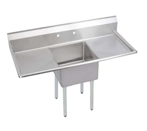 Universal DD1818-1RL - 66" Deep Draw One Compartment Sink W/ Two Drainboards