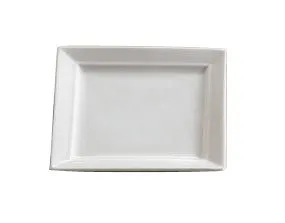 C.A.C. China F-SQ8 Paris French Square Plate 9" - (2 Dozen per Case)