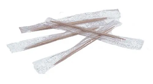 Update International PC-CW - 2.6" x 0.08" x 0.08" - Wood Cellophane Wrapped Toothpicks  