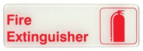 Universal  2081532  - Plastic Fire Extinguisher Sign