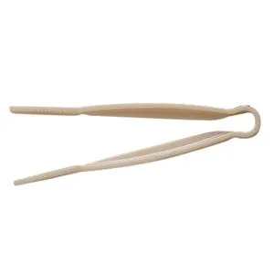 Thunder Group Beige Polycarbonate Flat-Grip Tongs 12" (12 per Case) [PLFTG012BG]