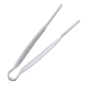 Thunder Group White Polycarbonate Flat-Grip Tongs 12" (12 per Case) [PLFTG012WH]