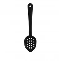 Thunder Group PLSS113BK - Black Polycarbonate Perforated Serving Spoons 11" (12 per Case) 