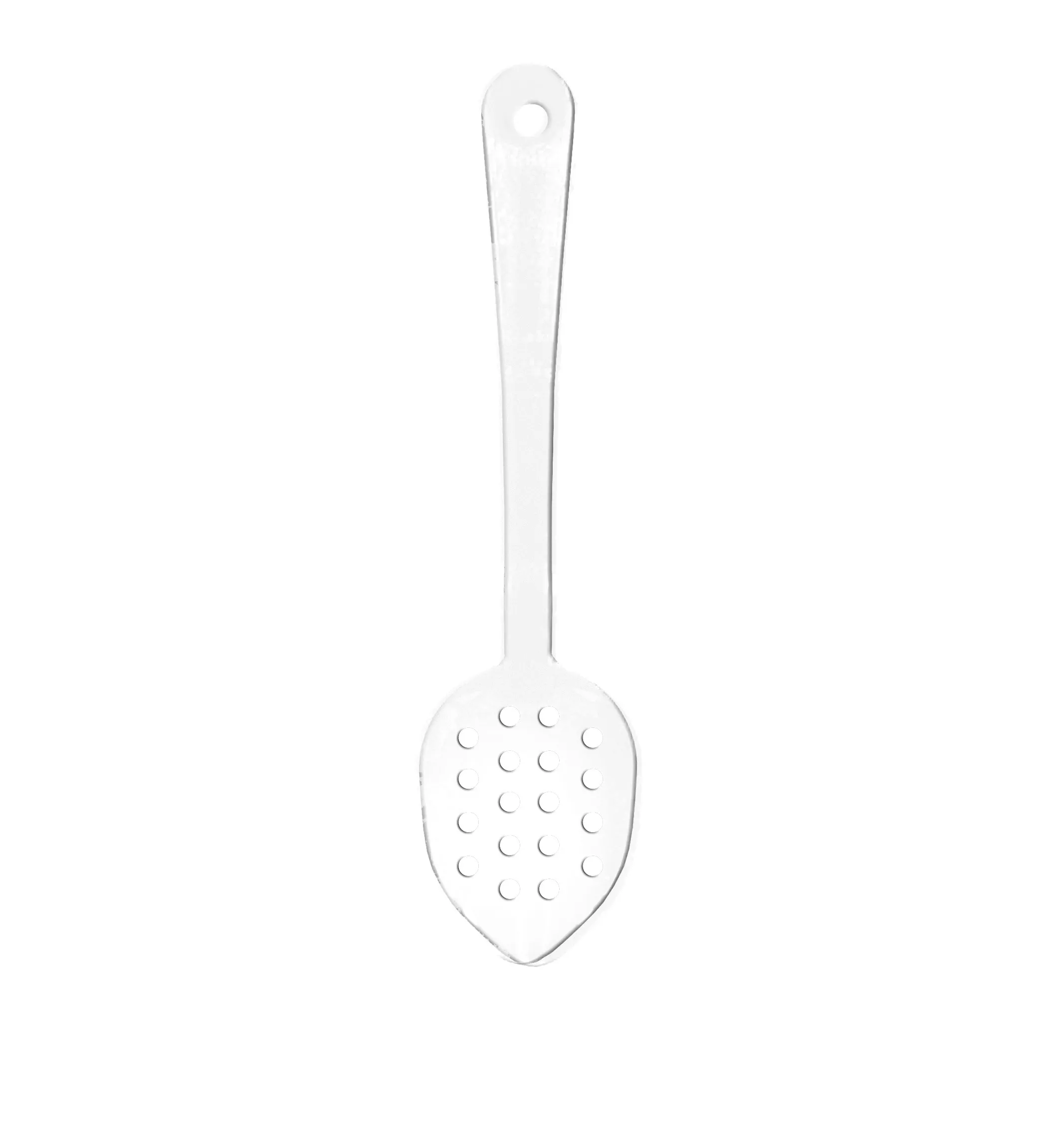 Thunder Group PLSS113CL - Clear Polycarbonate Perforated Serving Spoons 11" (12 per Case) 