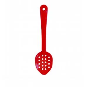 Thunder Group PLSS113RD - Red Polycarbonate Perforated Serving Spoons 11" (12 per Case) 