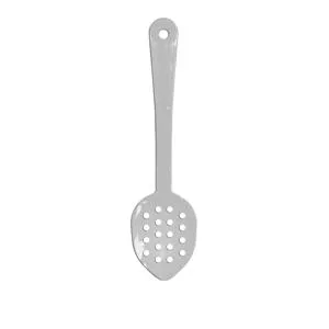 Thunder Group PLSS113WH - White Polycarbonate Perforated Serving Spoons 11" (12 per Case) 