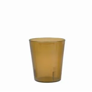 Thunder Group PLTHTB005A - Amber Polycarbonate Tumblers 5 oz - 12 per Case 