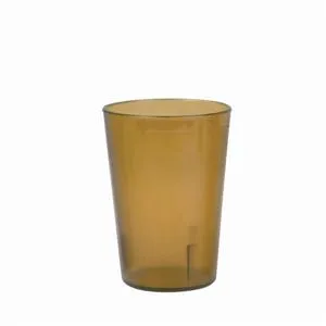 Thunder Group PLTHTB008A - Amber Polycarbonate Tumblers 8 oz - 12 per Case 