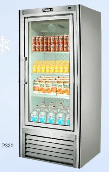 Leader PS30SCPT - 30" Swinging Glass Door Display Refrigerator - Pass Through