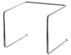 Update International PTS-9 Chrome Plated Steel Rod Pizza Tray Stand 9" x 6.75" x 8.5"