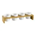 C.A.C. China PTW-4 - Accessories Bowl Set 15-3/4" - (12 Sets Per Case)