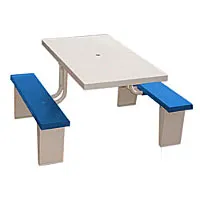 PVI PIC2848 - Rectangle Top 4-Seater Picnic Table 