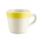 C.A.C. China R-1-Y - Rainbow Coffee Cup 3-1/4" - (3 Dozen per Case)