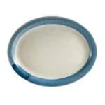 C.A.C. China R-13-BLU - Rainbow Platter 11-1/2" - (1 Dozen per Case)