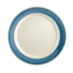 C.A.C. China R-21-BLU - Rainbow Plate 12" - (1 Dozen per Case)