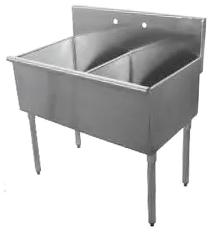 Universal BS2118-2 - Two Compartment Sink - 36"