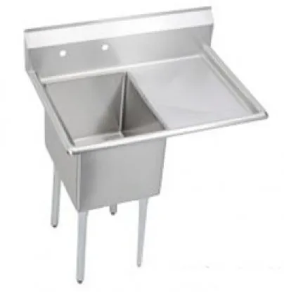 Universal DD1620-1R - 35" Deep Draw One Compartment Sink W/ Right Drainboard