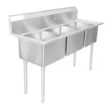 Universal LJ1216-3 - 41" Three Compartment Sink - NSF Certified