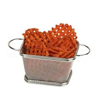 GET Enterprises - 4-81865 - Stainless Fry Basket with 2 Loop Handles