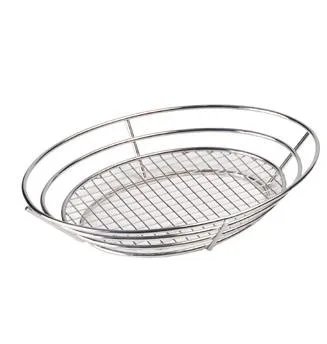 GET Enterprises - 4-84814 - 12" Stainless Basket with Grid Base