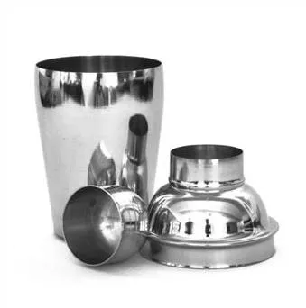 GET Enterprises - 4-84005 - Stainless Steel 3-Piece 8 oz. Cocktail Shaker