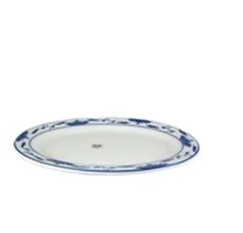 C.A.C. China 103-12 - Blue Lotus Platter 10-1/4" - (2 Dozen per Case)