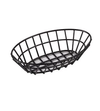 Clipper Mill - 4-34412 - 9 3/4" Oval Black PE-coated Basket