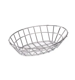 GET Enterprises - 4-20144 - 9 3/4" Oval Chrome Basket