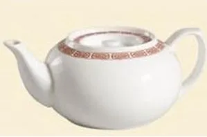 C.A.C. China 105-TPW-2 - Red Gate Teapot 32" - (1 Dozen per Case)